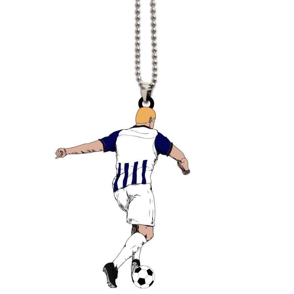 Soccer Keychain Player Shaped 2 Personalized Sport Gift