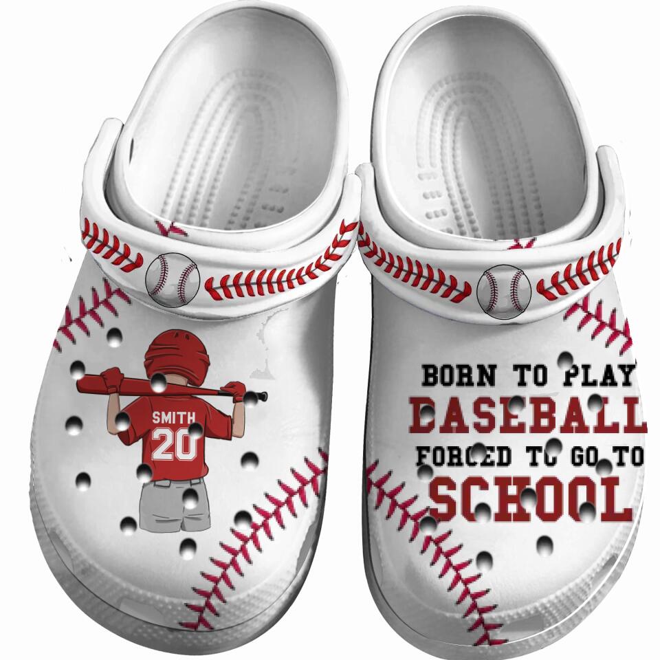 Baseball Clogs Batter Up Born To Play Personalized Gifts