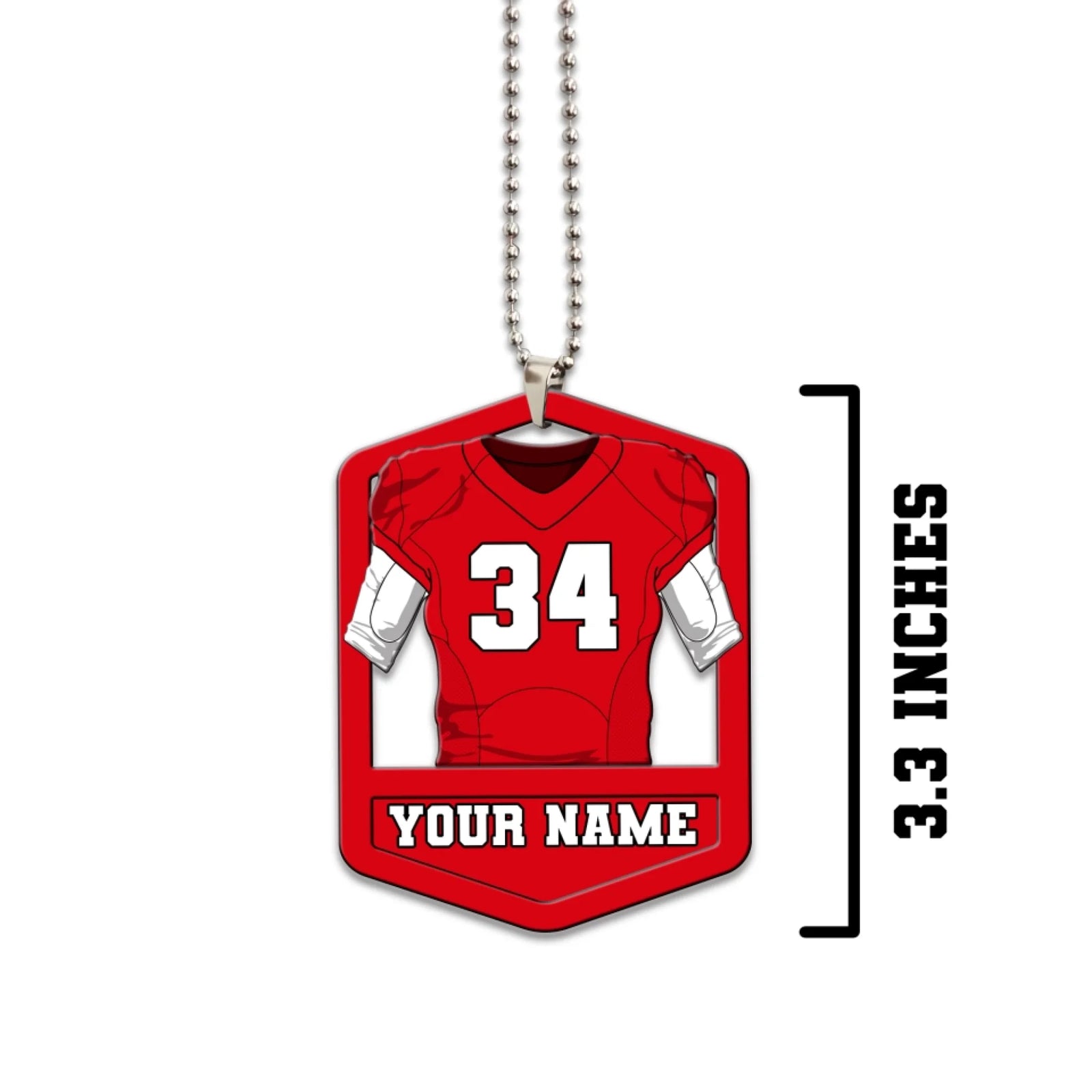 Personalized Football Ornament 2