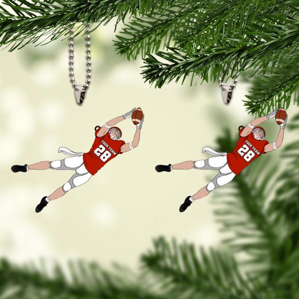 Personalized Kicker Football Ornament Pack