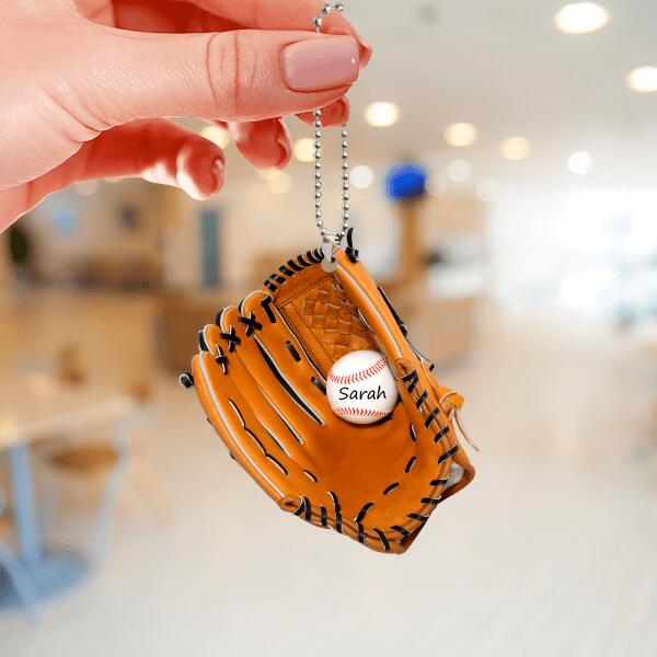 Personalized Baseball Gloves Ornament