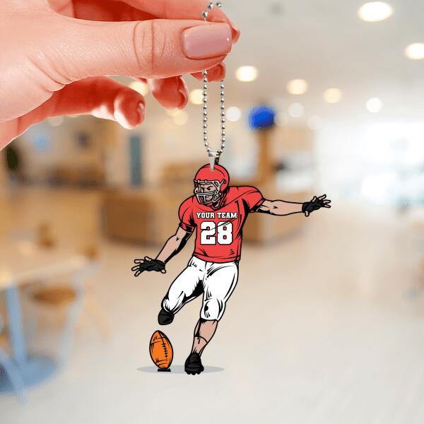 Personalized Kicker Football Ornament Pack