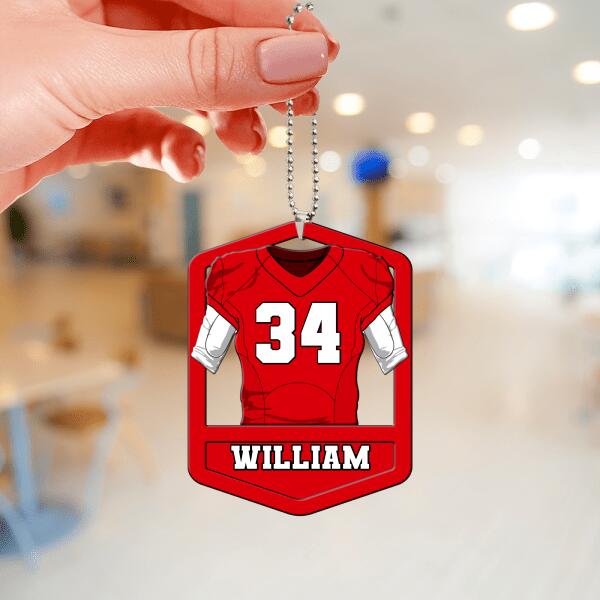Personalized Football Ornament 2