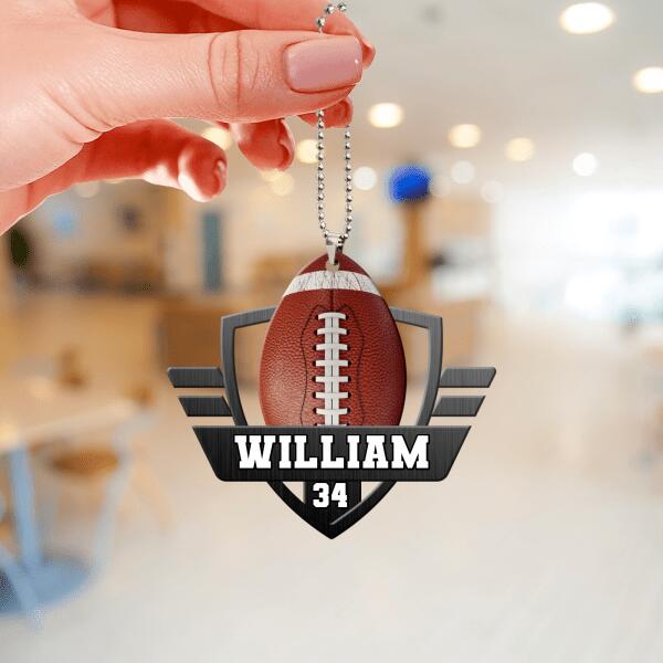 Personalized Football Ornament