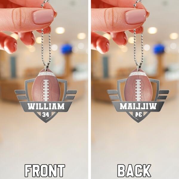 Personalized Football Ornament