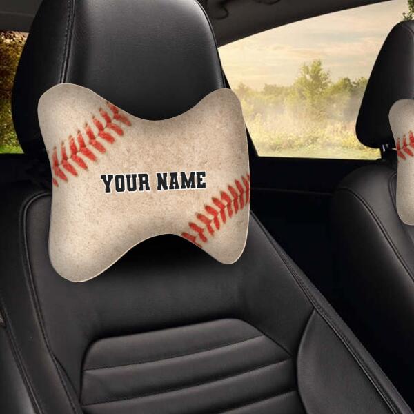 Personalized Baseball Car Headrest Pillow