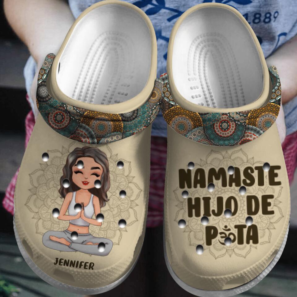 Personalized Yoga Girl Clogs