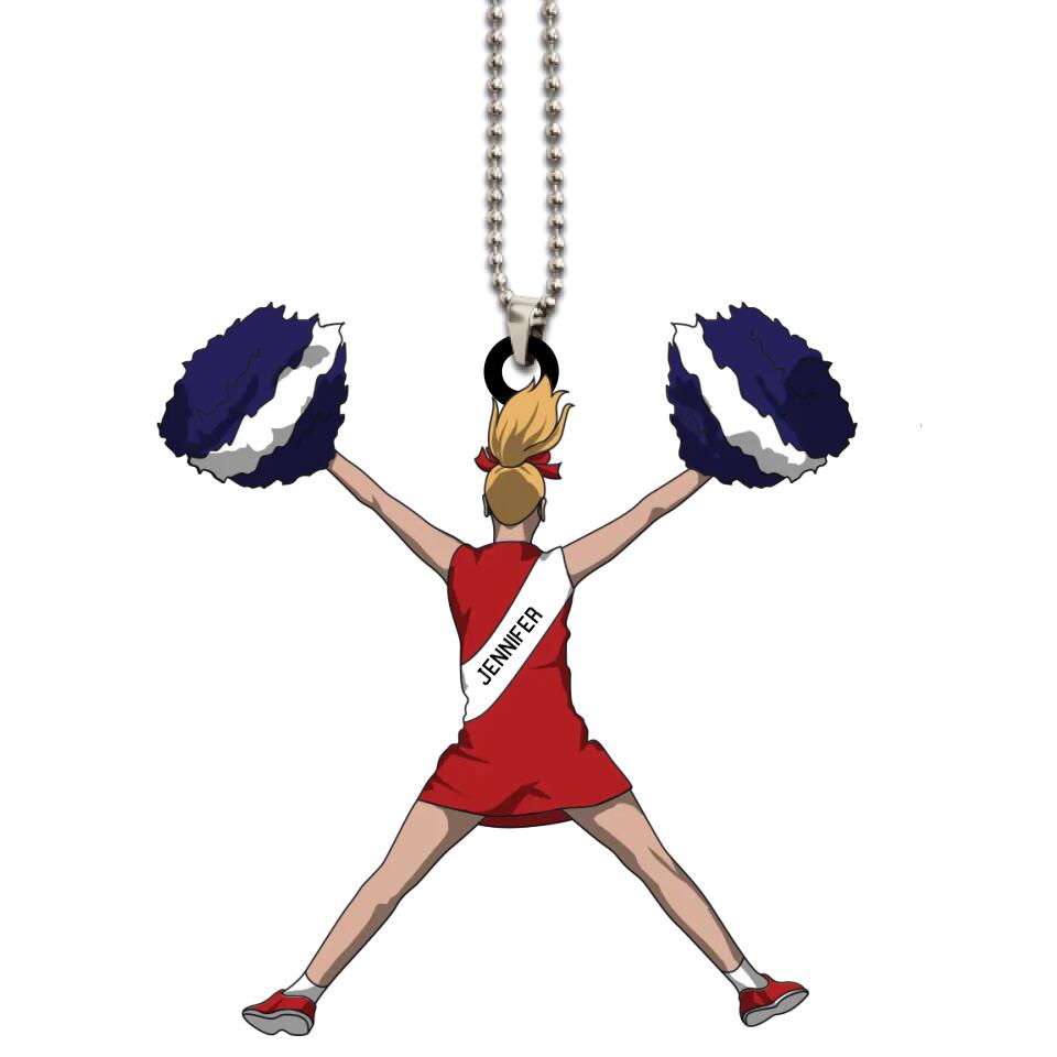 Cheerleader Ornament Jump 01 Personalized Gift