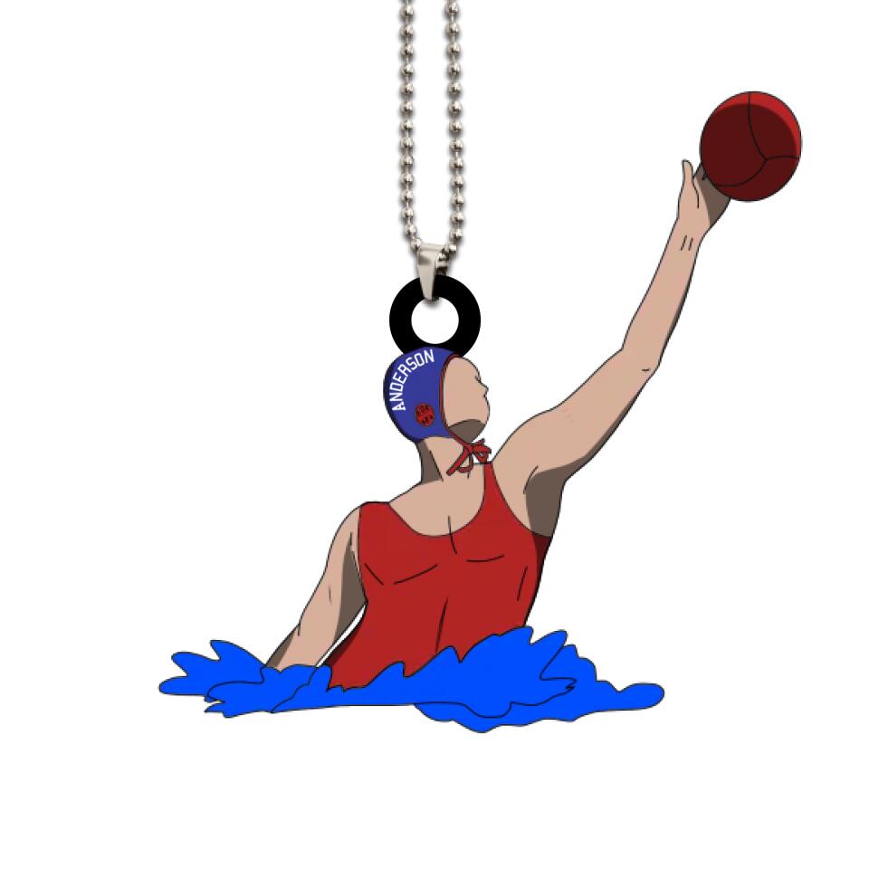 Water Polo Ornament Goalkeeper Blocking Personalized Gift