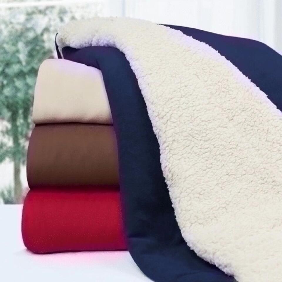Basketball Sherpa Blanket Jump Back Red Version