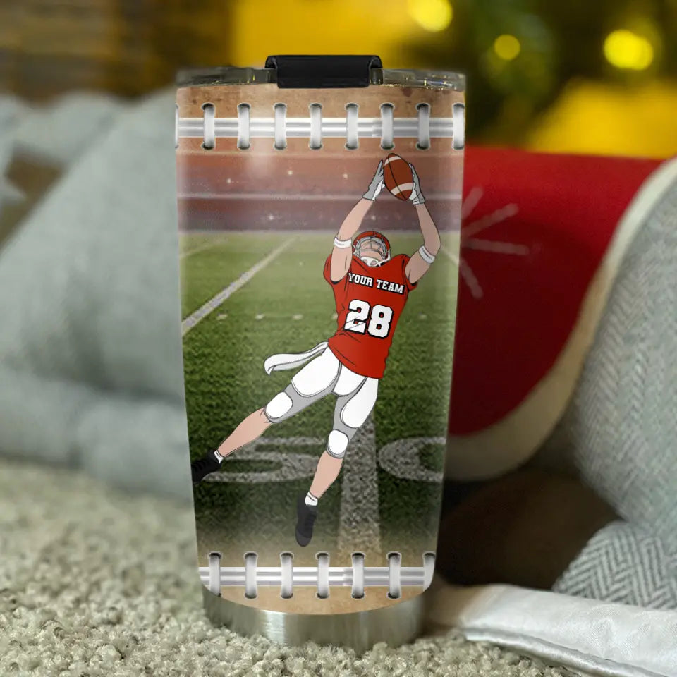 Personalized US Football Touchdown Tumbler 07