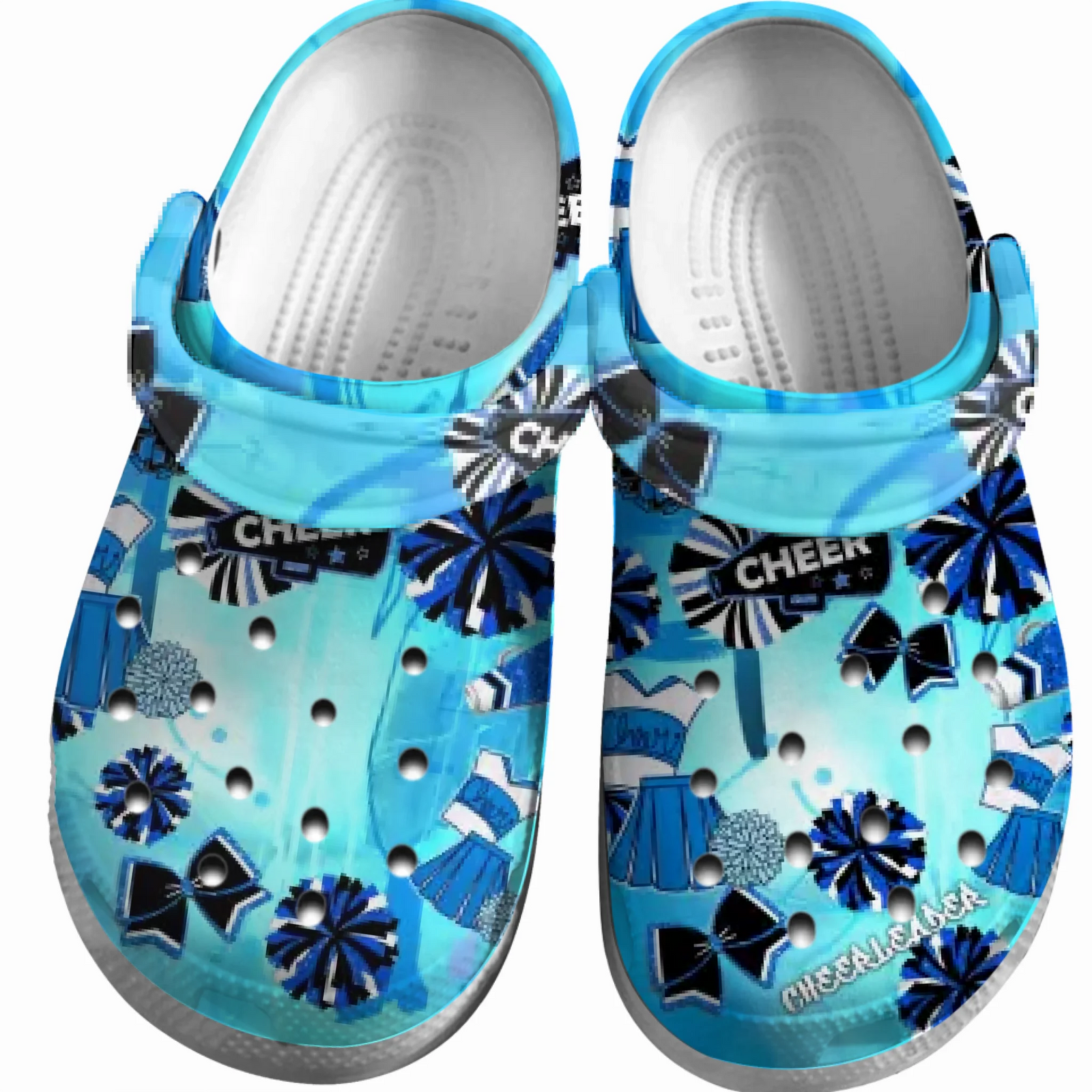 Cheerleading Clogs Graffiti Art 01 Blue Version Personalized Gift