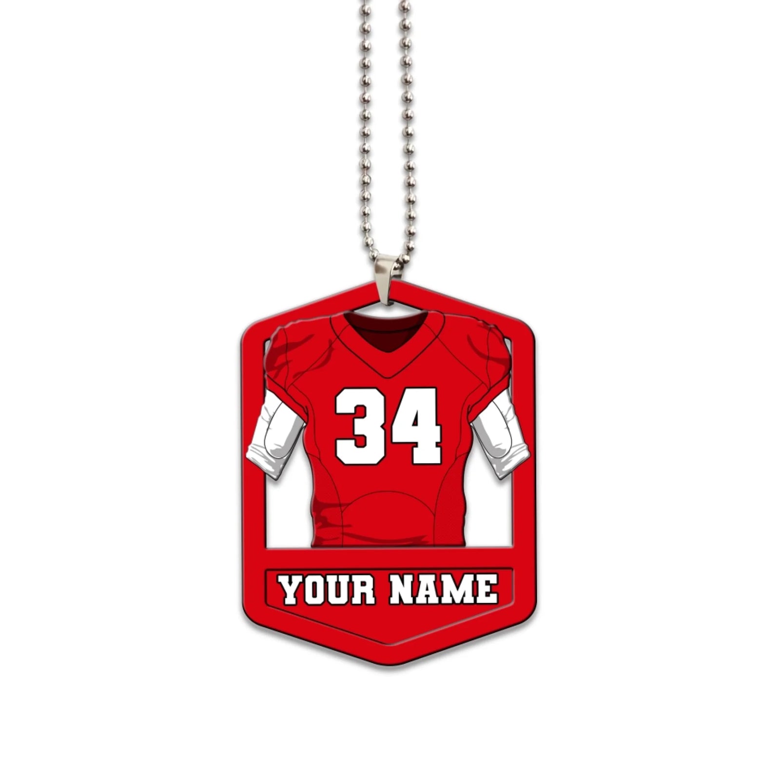 Personalized Football Ornament 2
