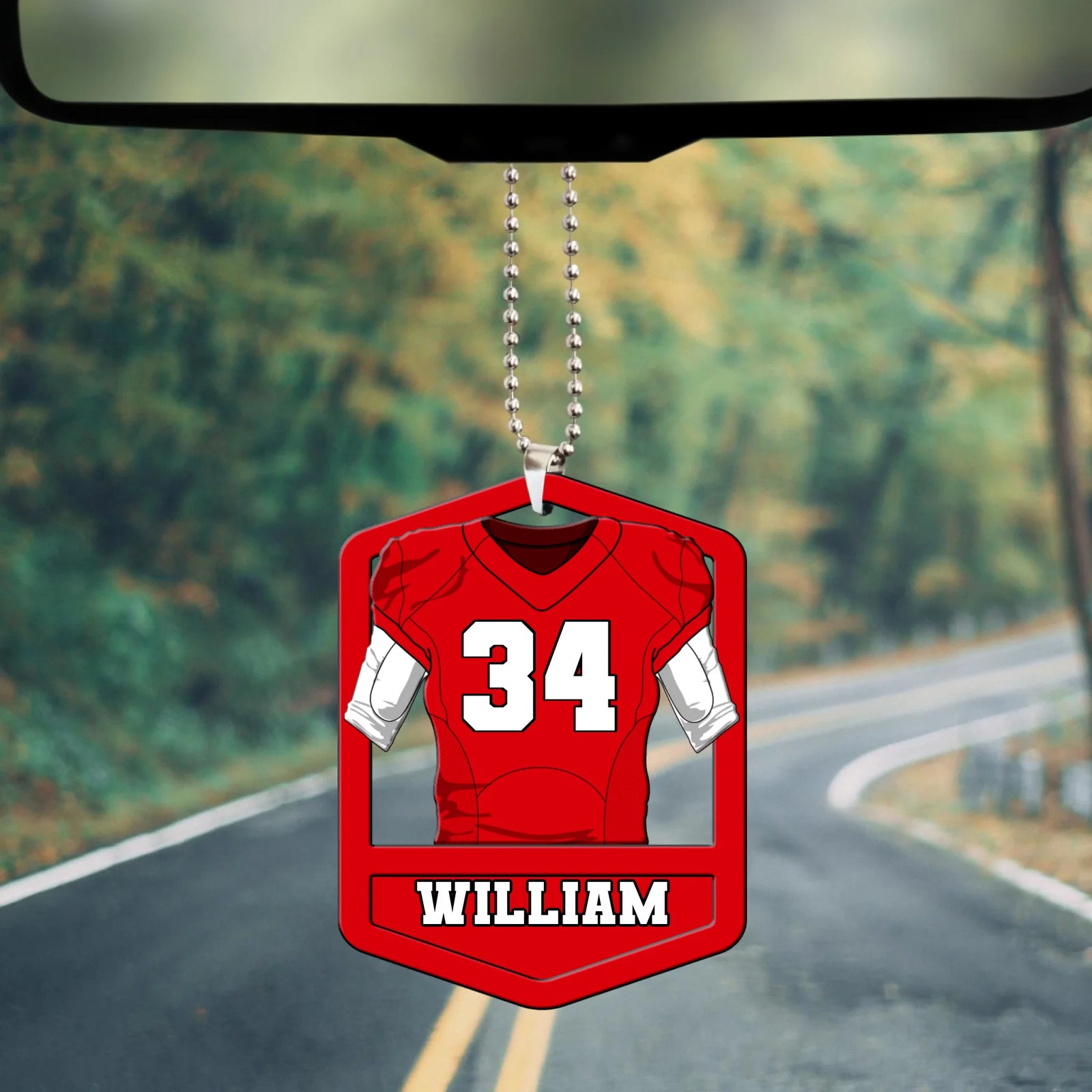 Personalized Football Ornament 2