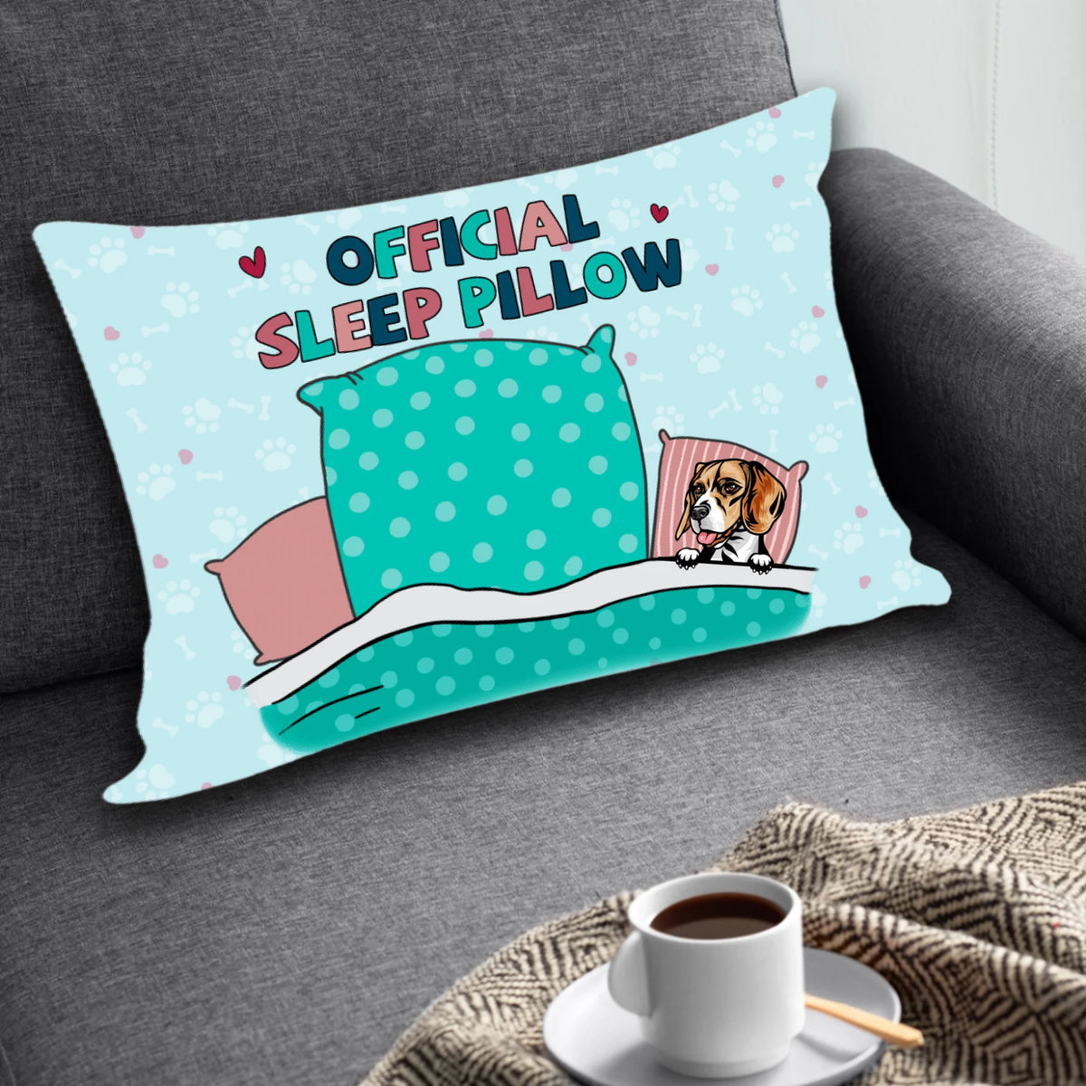 Personalized Official Sleep Dog Breed Pillow Case