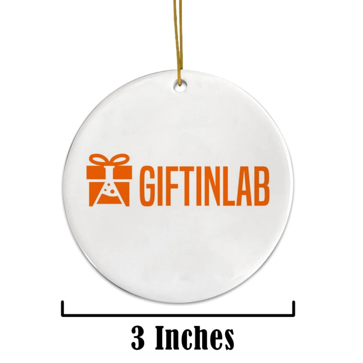Personalized Dog First Christmas Ceramic Ornament
