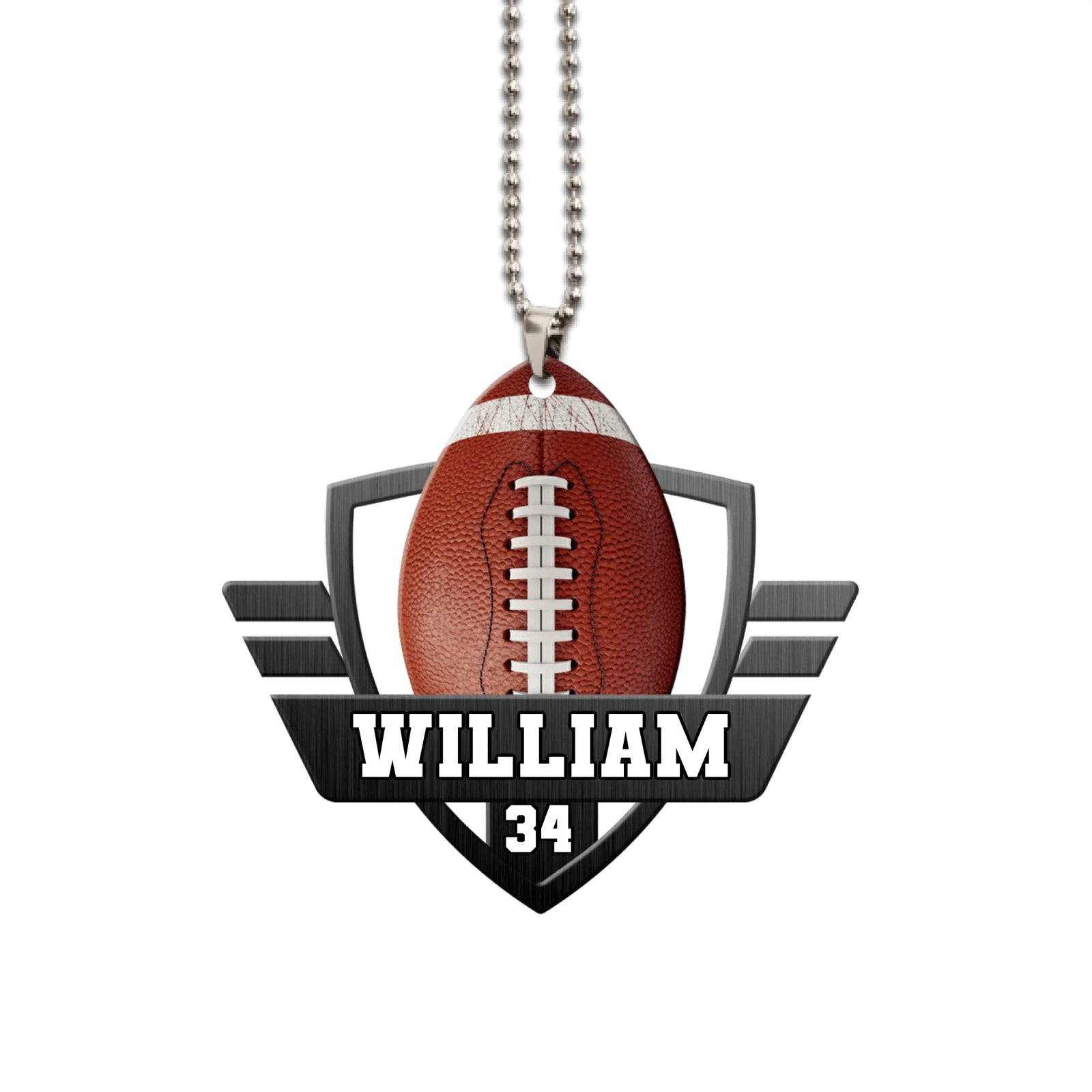 Personalized Football Ornament